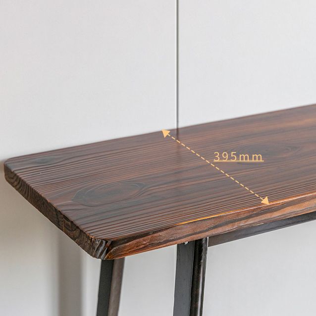 Matte Finish Wooden Rectangle Bar Table with Trestle for Living Room Clearhalo 'Bar Furniture' 'Bar Tables' 'bar_tables' 'furn' 'furn_bar_tables' 'Furniture' 'Kitchen & Dining Furniture' 1200x1200_dda57171-eb44-46ef-ba81-d44a6ab4de65