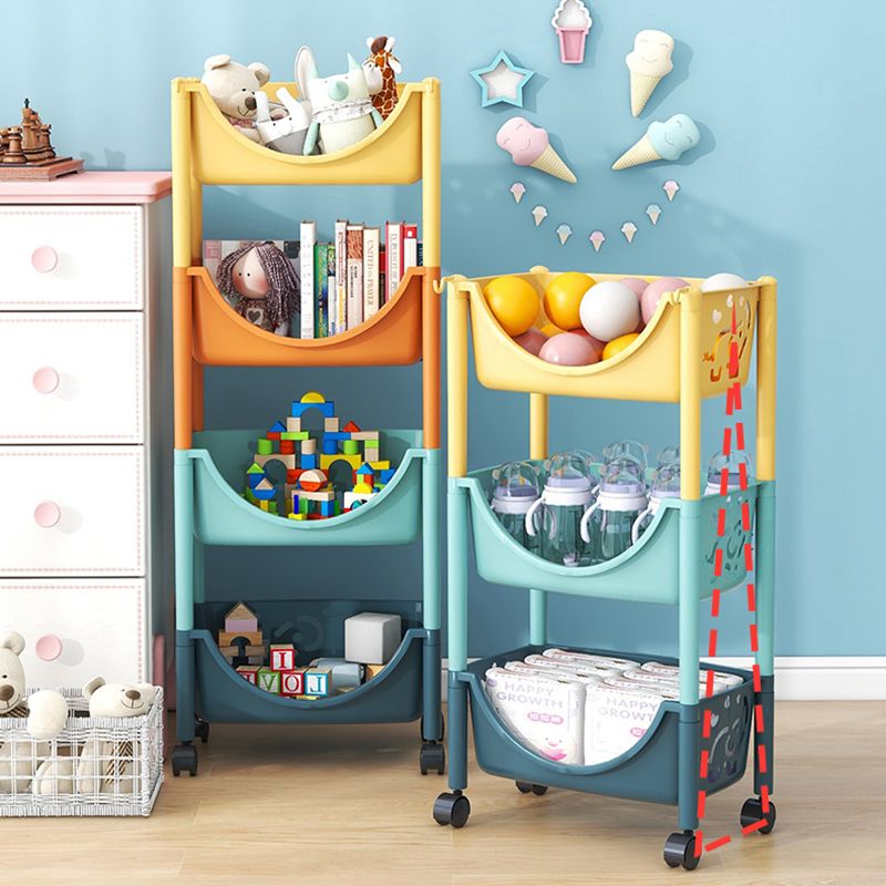 Scandinavian Style Bookcase with Casters Shelf Bookcase for Home and Office Clearhalo 'Bookcases' 'furn' 'furn_bookcases' 'Furniture' 'furniture_bookcases' 'Office Furniture' 1200x1200_dda710d7-6c42-438b-843a-66cebf1ee321