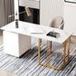 Glam Style Writing Desk Study Room Office Desk with 3-drawer Clearhalo 'Furniture' 'furniture_office_desk' 'Office Desks' 'Office Furniture' 'office_desk' 1200x1200_dda78c0d-c08f-499b-bcbf-de24a6ef01e2