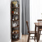 Modern Style Corner Bookshelf Solid Wood Vertical Bookcase for Home