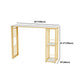 Glam – ensemble de Table de bar rectangulaire, comptoir en pierre, avec tabourets hauts, pour cuisine, 1/2/3 pièces