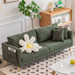 Asiento estándar de brazo cuadrado de tela de sofá de 25 "de ancho con almacenamiento