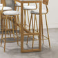 White Stone Top Table and Stool Set 1/2/5/7 Pieces Indoor Glam Counter Height Set Clearhalo 'Bar Furniture' 'furn' 'furn_home_bar_bar_sets' 'Furniture' 'Home Bars & Bar Sets' 'home_bar_bar_sets' 'Kitchen & Dining Furniture' 1200x1200_dda96d8b-b361-4f84-812e-f83e667d0a90