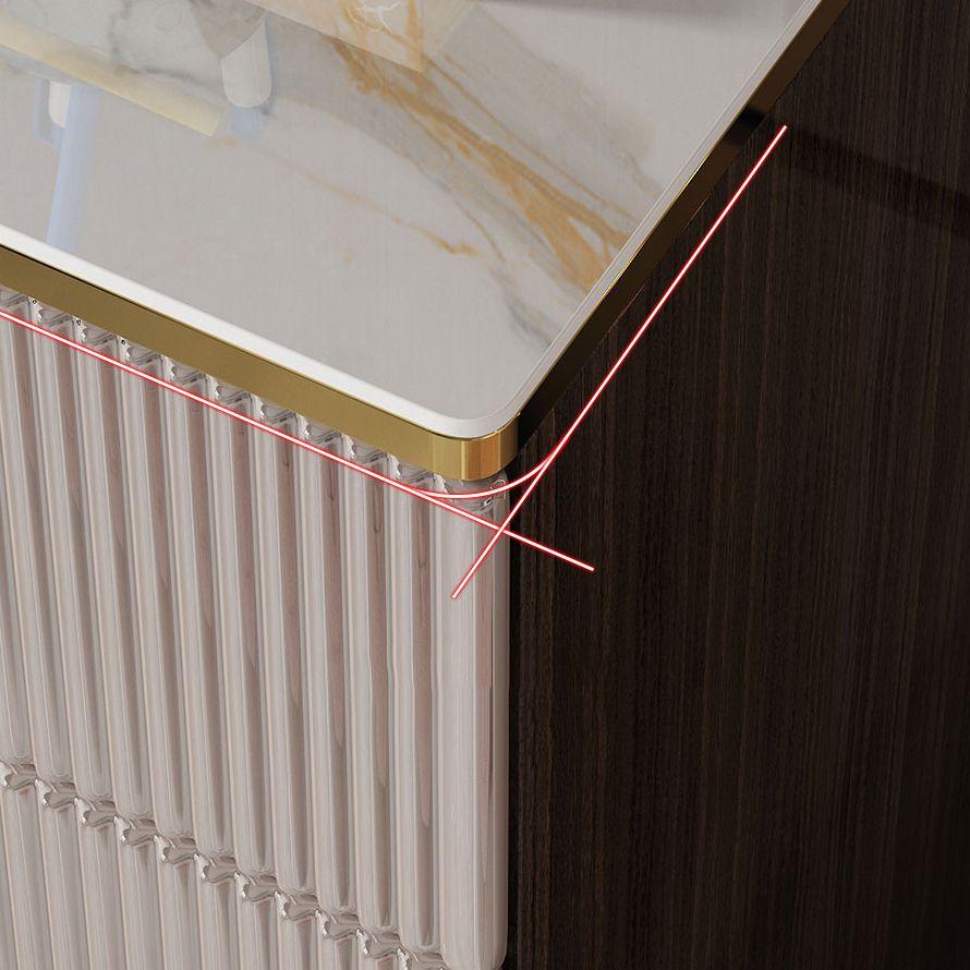 Modern de almacenamiento Cofensador de almacenamiento Cofre de piedra con 5 cajones