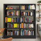 Modern Open Back Bookshelf Standard Metal Bookcase with Shelves