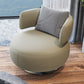 Contemporary Swivel Accent Chair Armless Lounge Chair with Cushion 33"L x 26"W x 28.5"H Clearhalo 'Accent Chairs' 'accent_chairs' 'Chairs & Seating' 'furn' 'furn_accent_chairs' 'Furniture' 'Living Room Furniture' 1200x1200_ddab2cf6-f790-45b4-b73c-d3d86e36e55d