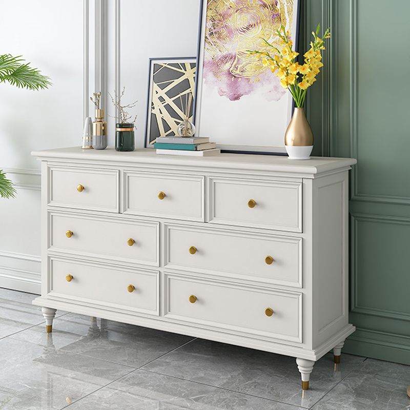 Glam Solid Wood Chest Home Storage Chest in White with Drawers Clearhalo 'Bedroom Furniture' 'Dressers & Chests' 'dressers_chests' 'furn' 'furn_dressers_chests' 'Furniture' 1200x1200_ddac7a5d-ad72-4640-abee-f35cac453c44