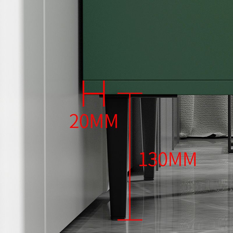 Modern Wooden Accent Cabinet with Glass 1-Door and 2 Drawers Clearhalo 'Cabinets & Chests' 'cabinets_chests' 'furn' 'furn_cabinets_chests' 'Furniture' 'Living Room Furniture' 1200x1200_ddac851a-42bb-4779-8639-ce81a9979811