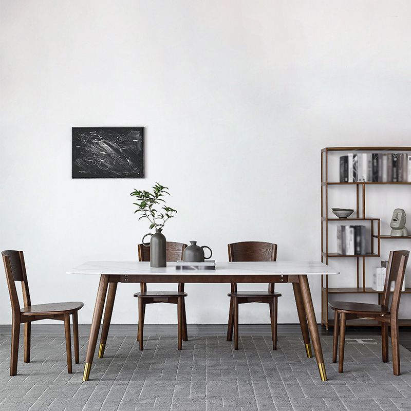 Modern Style Stone Dining Table 4-foot Dining Site Table for Dining Room Clearhalo ' dining_table' 'Dining Tables & Seating' 'Dining Tables' 'furn' 'furn_dining_table' 'Furniture' 'furniture_dining_table' 'Kitchen & Dining Furniture' 'kitchen&dining_furn' 'kitchen' 'kitchen_dining_table' 1200x1200_ddaca2d4-e7a7-4363-b615-3fb5d960d92f