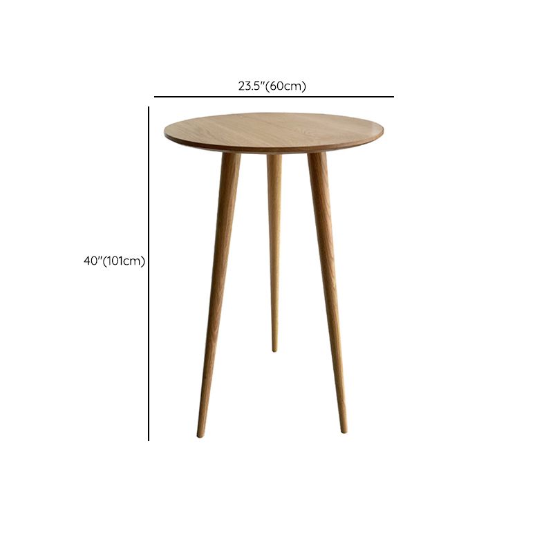 Indoor Modern Bar Dining Table Round Shape Solid Wood Bar Table Clearhalo 'Bar Furniture' 'Bar Tables' 'bar_tables' 'furn' 'furn_bar_tables' 'Furniture' 'Kitchen & Dining Furniture' 1200x1200_ddb05f02-c8c9-44a5-8bf1-1fa72999c541