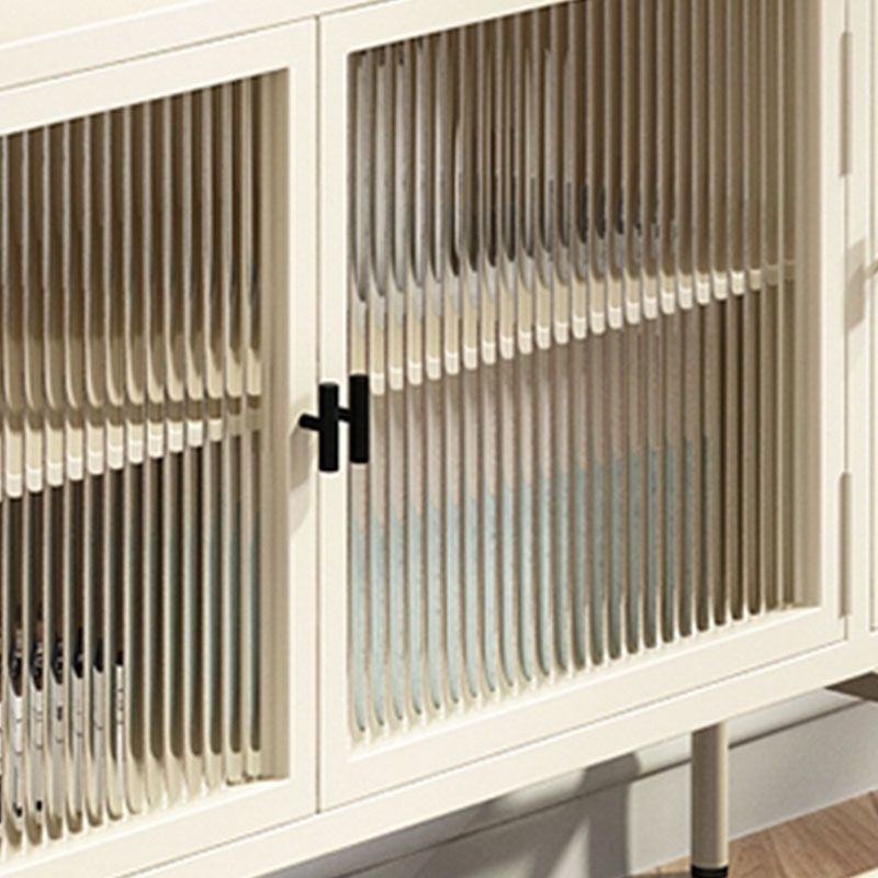 Industrial Metal and Glass TV Media Console 4-Door TV Media Stand Clearhalo 'furn' 'furn_tv_stands_entertainment_centers' 'Furniture' 'Living Room Furniture' 'TV Stands & Entertainment Centers' 'TV Stands & Media Storage Furniture' 'tv_stands_entertainment_centers' 1200x1200_ddb1bcda-ca0f-4b66-bdcc-e14c38e5dc04