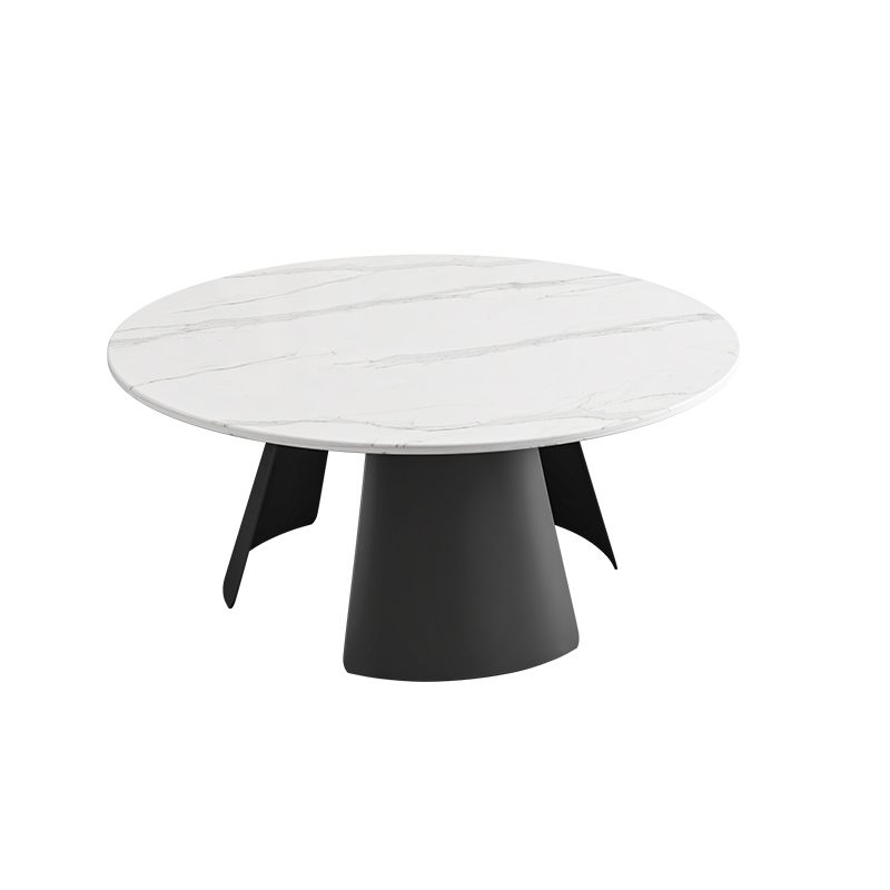 Modern Fixed Top Coffee Table Round Steel Abstract Cocktail Table Clearhalo 'Coffee & Accent Tables' 'Coffee Tables' 'coffee_tables' 'furn' 'furn_coffee_tables' 'Furniture' 'furniture_coffee_tables' 'Living Room Furniture' 1200x1200_ddb41e31-4c09-4487-bce8-d5d87615625a