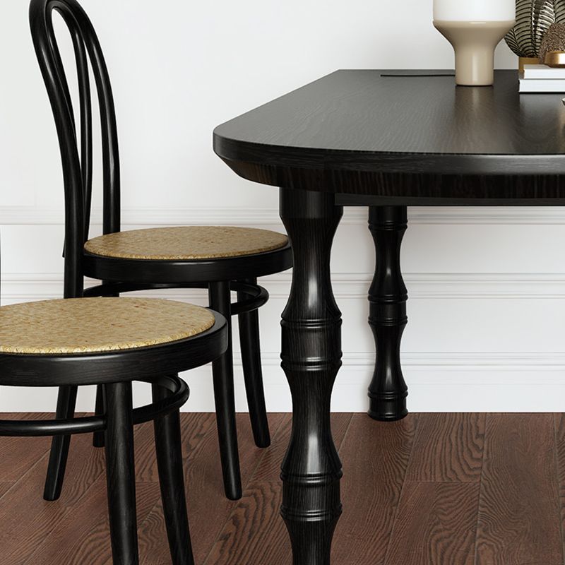 Modern Simple Dining Table Solid Wood Base Dinner Table for Living Room Clearhalo 'Dining Tables & Seating' 'Dining Tables' 'dining_table' 'furn' 'furn_dining_table' 'Furniture' 'Kitchen & Dining Furniture' 1200x1200_ddb501b4-43e0-4786-89dc-557b13d0feb6