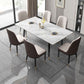 Glam Faux Leather Dining Chair Parsons Chair in Matte Finish for Brasserie Clearhalo 'Dining Chairs' 'Dining Tables & Seating' 'dining_chair' 'furn' 'furn_dining_chair' 'Furniture' 'Kitchen & Dining Furniture' 1200x1200_ddb6fa92-825e-4abb-a36f-9af4618e9c73