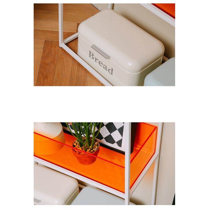 10 "brede hedendaagse plank boekenkast acryl open back boekenkast