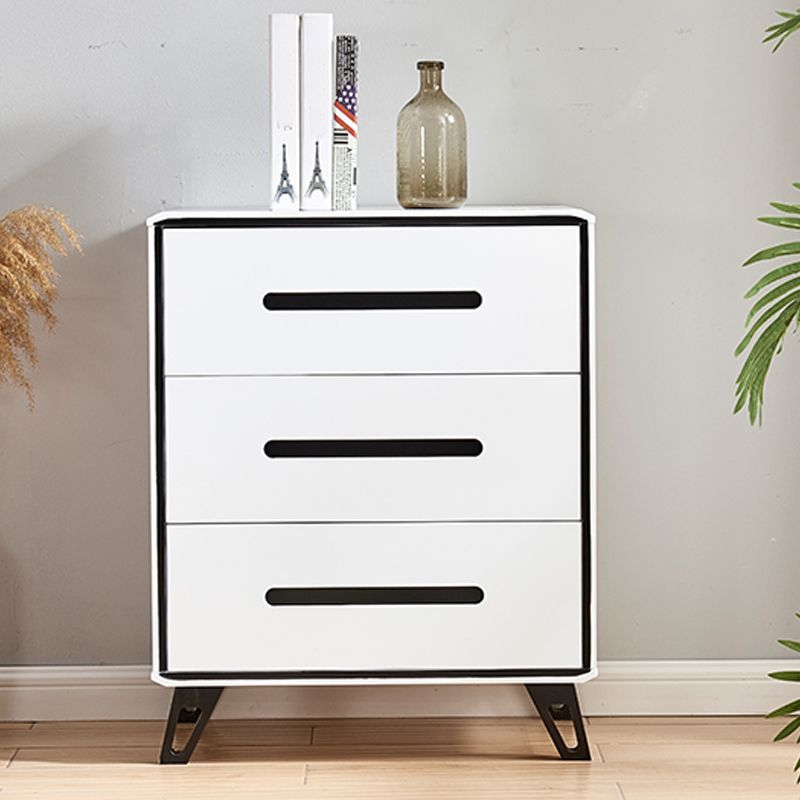 16" W Modern Storage Chest Dresser White Vertical Storage Chest with 3/4/5 Drawers Clearhalo 'Bedroom Furniture' 'Dressers & Chests' 'dressers_chests' 'furn' 'furn_dressers_chests' 'Furniture' 1200x1200_ddb8a3b5-4e17-4a9f-87fa-a6e6f08b58e3
