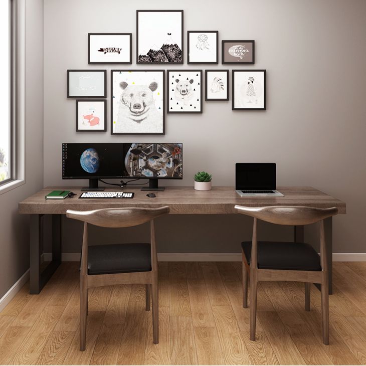 Rectangular Home Office Writing Desk Contemporary Solid Wood Office Desk Clearhalo 'furn' 'furn_office_desk' 'Furniture' 'Office Desks' 'Office Furniture' 'office_desk' 1200x1200_ddb93f7e-5ccc-41ce-b7f8-92ccd64314c4