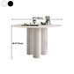 Round Dining Table Stone Top Dining Table with MDF Base for Dining Room Clearhalo 'Dining Tables & Seating' 'Dining Tables' 'dining_table' 'furn' 'furn_dining_table' 'Furniture' 'furniture_dining_table' 'Kitchen & Dining Furniture' 'kitchen' 'kitchen_dining_table' 1200x1200_ddbdc934-1b82-479b-8f96-609e806f08e2