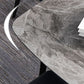 Contemporary Rectangle Dining Table Grey Sintered Stone Dining Table with 4 Black Legs Clearhalo ' dining_table' 'Dining Tables & Seating' 'Dining Tables' 'furn' 'furn_dining_table' 'Furniture' 'furniture_dining_table' 'Kitchen & Dining Furniture' 'kitchen&dining_furn' 'kitchen' 'kitchen_dining_table' 1200x1200_ddc0217c-69ee-4f9b-966b-58480c2918ba