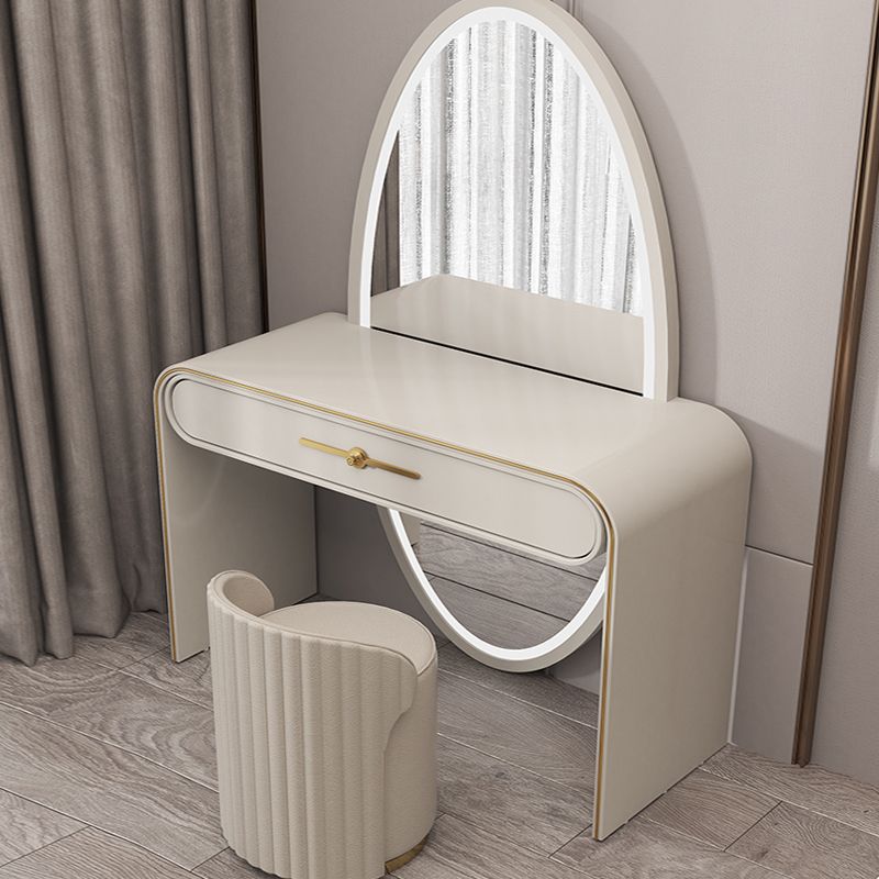 Magno de tocador de madera Juego de taburetes de tocador 1 cajón