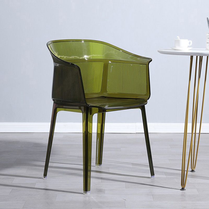 Nordic Style Plastic Dining Armchair Stacking Dining Chair for Restaurant Clearhalo ' kitchen&dining_furn' 'Dining Chairs' 'Dining Tables & Seating' 'dining_chair' 'Furniture' 'furniture_dining_chair' 'Kitchen & Dining Furniture' 'kitchen' 1200x1200_ddc3e850-5a42-48a1-8df0-86de63b40086