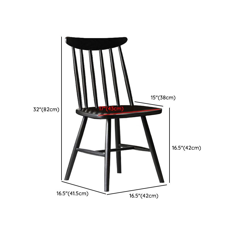 Sedia da pranzo in legno massiccio contemporaneo.