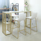 Glam Bar Table Set 1/4 Pieces Rectangle Stone Counter Table with High Stools for Balcony Clearhalo 'Bar Furniture' 'furn' 'furn_home_bar_bar_sets' 'Furniture' 'Home Bars & Bar Sets' 'home_bar_bar_sets' 'Kitchen & Dining Furniture' 1200x1200_ddc7ca12-b5b3-4ef7-a4ff-d96023b3dbec
