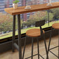 Solid Wood Bar Table Traditional Luxury Bar Table Rectangle with Sled Base Clearhalo 'Bar Furniture' 'Bar Tables' 'bar_tables' 'furn' 'furn_bar_tables' 'Furniture' 'furniture_bar_tables' 'Kitchen & Dining Furniture' 1200x1200_ddc7d359-49a7-4409-86ee-f89b044107f0