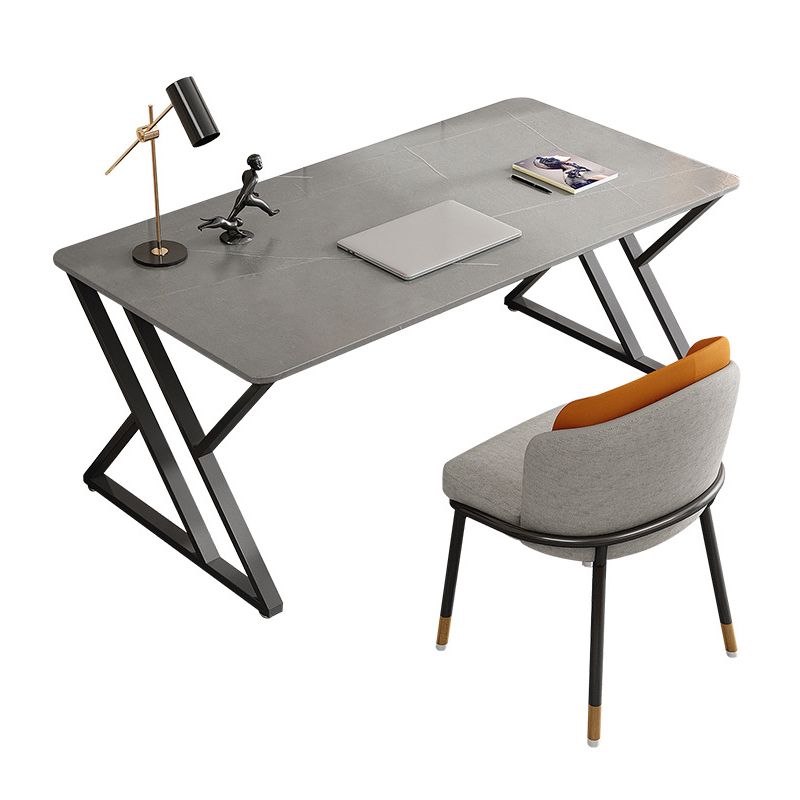 Contemporary Curved Office Desk Antique Finish Computer Desk Clearhalo 'furn' 'furn_office_desk' 'Furniture' 'Office Desks' 'Office Furniture' 'office_desk' 1200x1200_ddc9c333-ec8a-4345-bcec-94fe5a8dd42b