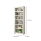 Modern Standard Bookshelf Wooden White Bookcase with Shelves