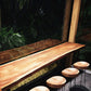 Industrial Trestle Base Dining Table Solid Wood Bar Table for Bistro Clearhalo 'Bar Furniture' 'Bar Tables' 'bar_tables' 'furn' 'furn_bar_tables' 'Furniture' 'Kitchen & Dining Furniture' 1200x1200_ddcebce7-6418-4bf6-8501-a5eb35c6585b