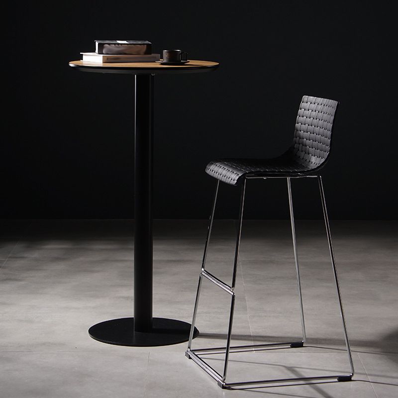 Modern Bar-stool Plastic Counter Bar Stool with Metal Legs for Kitchen Clearhalo 'Bar Furniture' 'Bar Stools' 'bar_stools' 'Furniture' 'furniture_bar_stools' 'Kitchen & Dining Furniture' 1200x1200_ddd205ec-983e-4e3c-82f6-f08a451acc50