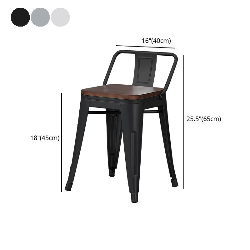 Industrial Style Metal Bar-stool Square Seat Counter Stool for Kitchen Bar Clearhalo 'Bar Furniture' 'Bar Stools' 'bar_stools' 'furn' 'furn_bar_stools' 'furniture_bar_stools' 'Kitchen & Dining Furniture' 'kitchen&dining_furn' 'kitchen' 'kitchen_furn' Furniture' 1200x1200_ddd24a0d-31bd-4c10-b242-acfc09ae8d71