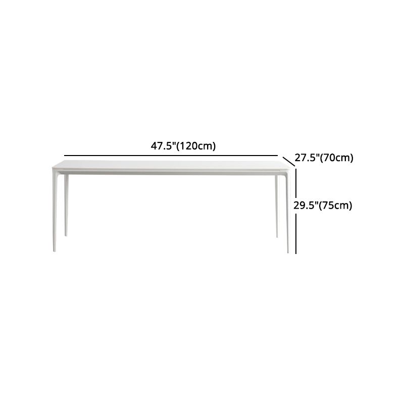 Esstisch-Set im Designer-Stil mit gesinterter Steinplatte, rechteckig, 1/2/4/5/6/7-teiliges Esstisch-Set