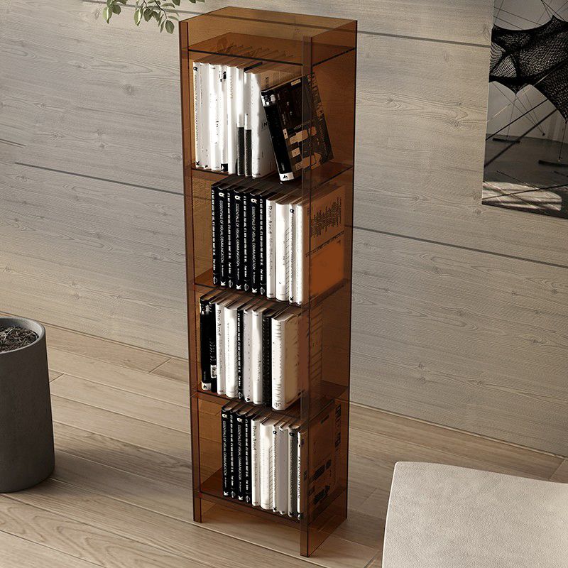 Acrylic Bookshelf Scandinavian Style Closed Back Bookcase for Home Office Study Room Clearhalo 'Bookcases' 'furn' 'furn_bookcases' 'Furniture' 'furniture_bookcases' 'Office Furniture' 1200x1200_ddd6f641-69bc-4ad4-92d4-4e8b4b093ac1