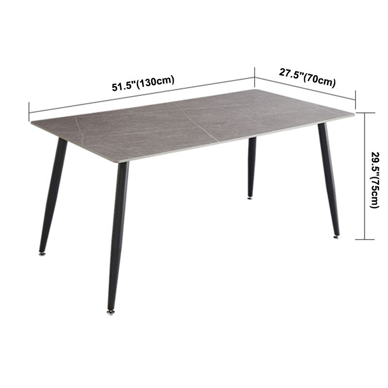 Industrial Standard Sintered Stone Top Dining Table Rectangle Dining Table for Kitchen Clearhalo ' dining_table' 'Dining Tables & Seating' 'Dining Tables' 'furn' 'furn_dining_table' 'Furniture' 'furniture_dining_table' 'Kitchen & Dining Furniture' 'kitchen&dining_furn' 'kitchen' 'kitchen_dining_table' 1200x1200_ddd887dc-bbeb-48db-a237-b9f67c6dcbe8