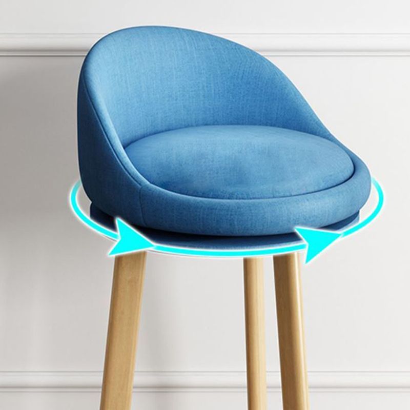 Modern Armless Backrest Counter Stool Steel Cashier Bar Stool with Cushion and Pedal Clearhalo 'Bar Furniture' 'Bar Stools' 'bar_stools' 'furn' 'furn_bar_stools' 'Furniture' 'furniture_bar_stools' 'Kitchen & Dining Furniture' 1200x1200_ddd8eb53-6111-42e8-95ef-f1f468ff331b