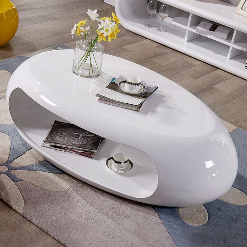 Eigentijdse ovale cocktail Tabel 1 enkele vlekbestendige salontafel