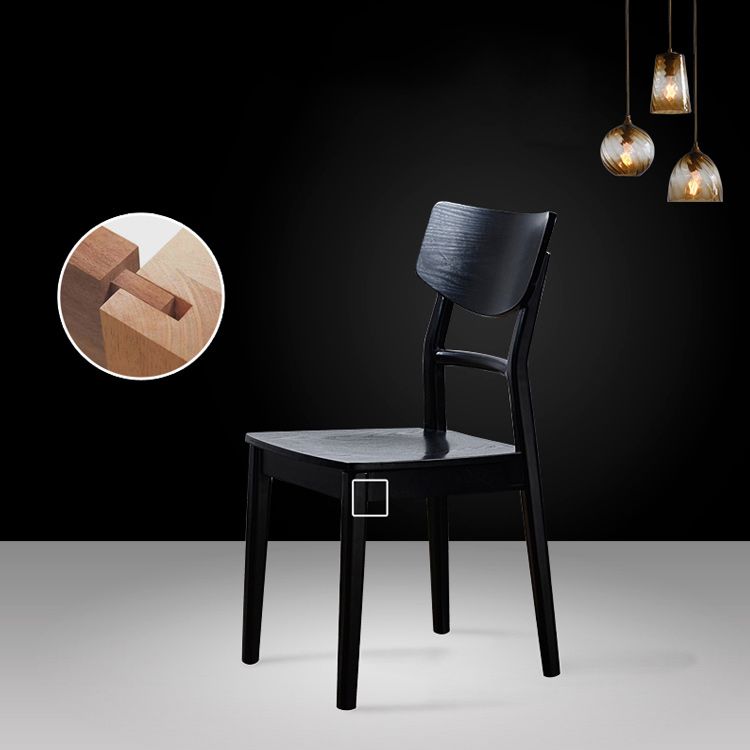 Solid Wood Industrial Style Side Chair Ladder Back Kitchen Dining Chair Clearhalo ' kitchen&dining_furn' 'Dining Chairs' 'Dining Tables & Seating' 'dining_chair' 'furn' 'furn_dining_chair' 'Furniture' 'furniture_dining_chair' 'Kitchen & Dining Furniture' 'kitchen' 1200x1200_ddddfbb9-4ecd-48ca-9c26-56f3c976c740