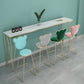Glam Style Faux Marble Bar Counter Table Rectangle Bar Counter Table Clearhalo 'Bar Furniture' 'Bar Tables' 'bar_tables' 'furn' 'furn_bar_tables' 'Furniture' 'Kitchen & Dining Furniture' 1200x1200_dddeef84-ca28-409e-b697-6340f7293c19