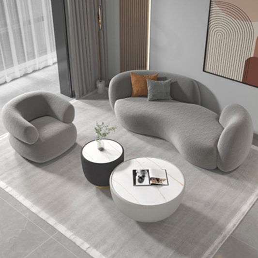 Wool Contemporary Recessed Arm Sofa Curved Sofa for Living Room, Apartment Clearhalo 'furn' 'furn_sofas' 'Furniture' 'Living Room Furniture' 'Sofa' 'sofas' 1200x1200_dddf5715-fe84-4002-9a4e-96d137d2f1cd