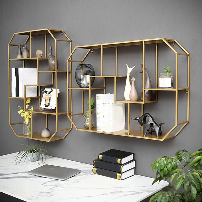 7.1" Wide Shelf Bookcase 5 Levels Metal Book Shelf Wall Mounted Clearhalo 'Bookcases' 'furn' 'furn_bookcases' 'Furniture' 'Office Furniture' 1200x1200_dde3263f-ddb9-4ff0-b0b8-49bbb2f42a42
