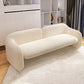 Sofa Couch Contemporary Tight Back Standard Settee Bench in White