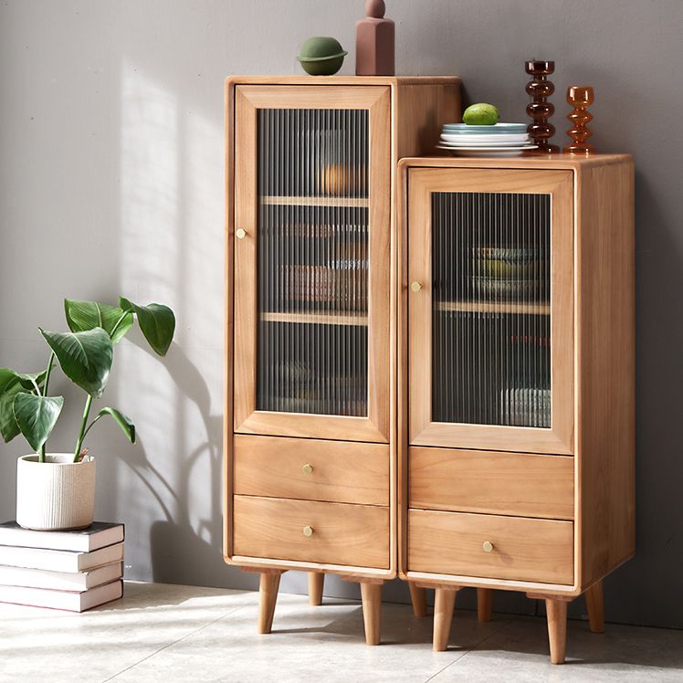 Gabinete de acento de vidrio con estilo moderno de 1 puro cofre con cajones