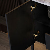 Moderno sideboard in legno buffet 3 cassetti e 2 mobili porte a buffet sideboard