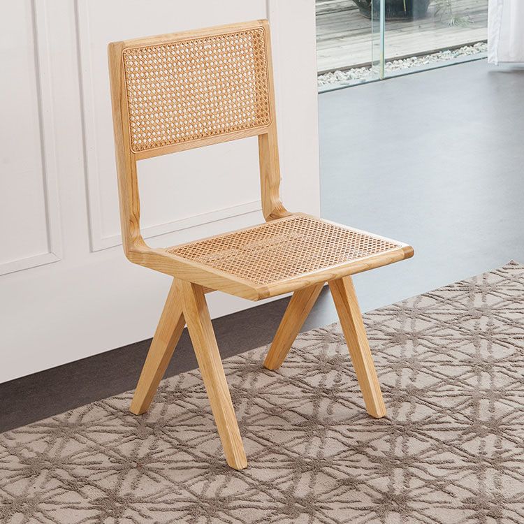 Modern Wicker Dining Chairs for Home Armless Open Back Dining Side Chair Clearhalo 'Dining Chairs' 'Dining Tables & Seating' 'dining_chair' 'furn' 'furn_dining_chair' 'Furniture' 'furniture_dining_chair' 'Kitchen & Dining Furniture' 1200x1200_dde66aa2-2e66-4978-aa7d-c86599bd9abb