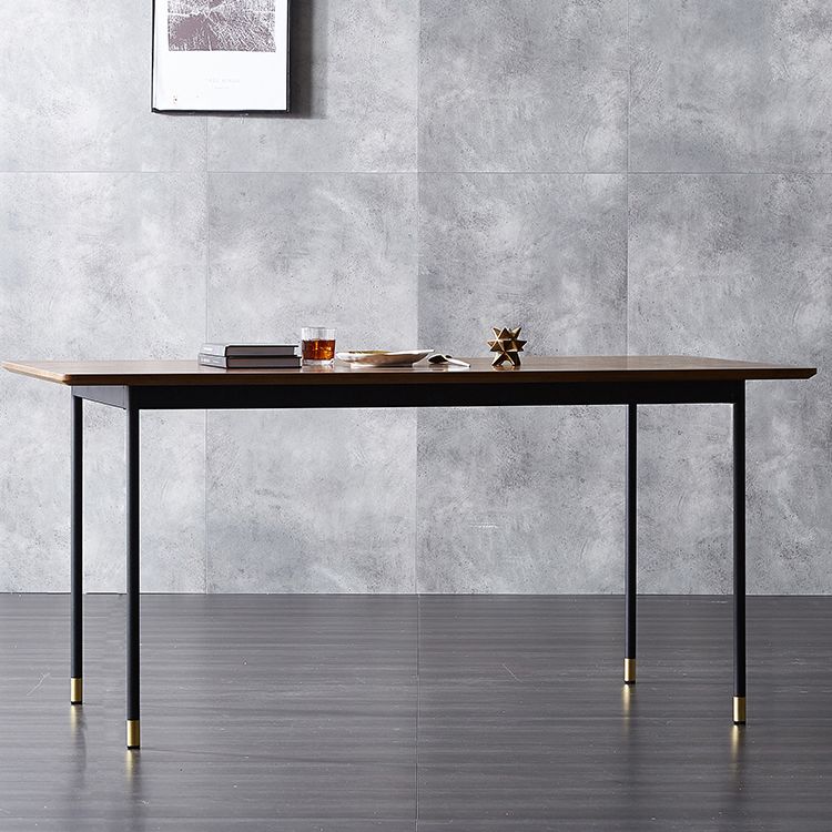 Traditional Luxury Style Dining Table Brown Rectangle Solid Wood Table with 4 Legs Clearhalo ' dining_table' 'Dining Tables & Seating' 'Dining Tables' 'furn' 'furn_dining_table' 'Furniture' 'furniture_dining_table' 'Kitchen & Dining Furniture' 'kitchen&dining_furn' 'kitchen' 'kitchen_dining_table' 1200x1200_dde8c87f-a2a7-4a51-b927-89fa165808a2