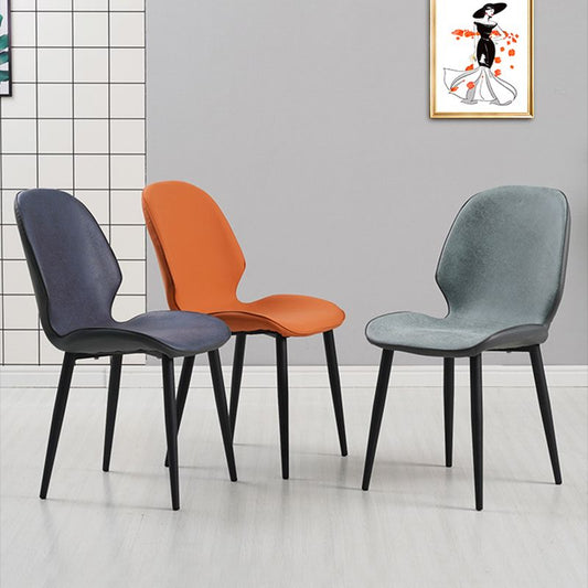 Restaurant Upholstered Beetle Shape Side Chair Wingback Matte Finish Dining Chair Clearhalo ' kitchen&dining_furn' 'Dining Chairs' 'Dining Tables & Seating' 'dining_chair' 'furn' 'furn_dining_chair' 'Furniture' 'furniture_dining_chair' 'Kitchen & Dining Furniture' 'kitchen' 1200x1200_dde966ed-b2f8-43ff-b817-148e1c61d88e