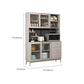 Ultra Modern Glass Doors Dining Hutch Faux Wood Storage Cabinet for Dining Room Clearhalo 'Display & China Cabinets' 'display_china_cabinets' 'furn' 'furn_display_china_cabinets' 'Furniture' 'Kitchen & Dining Furniture' 1200x1200_ddea817e-1323-49b7-904a-f2b4d9d895f2