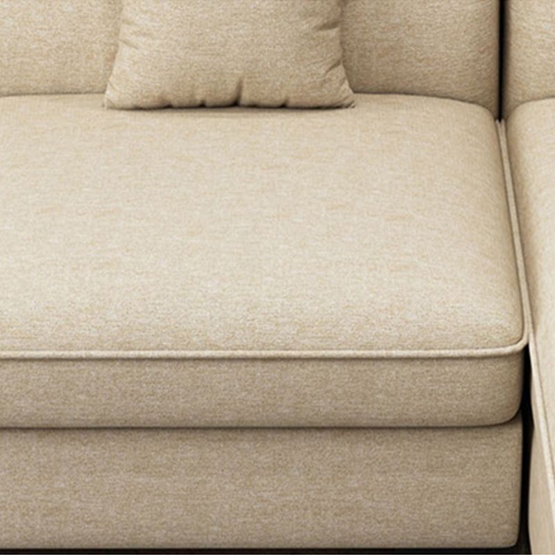 Casual Pillow Top Arm Sectional 37.4"H Removable Cushions Sofa and Chaise Clearhalo 'furn' 'furn_sectionals' 'Furniture' 'furniture_sectionals' 'kitchen' 'kitchen_sectionals' 'Living Room Furniture' 'Sectionals' 1200x1200_ddea8c2c-d5de-4656-80f1-aaa53f75641b